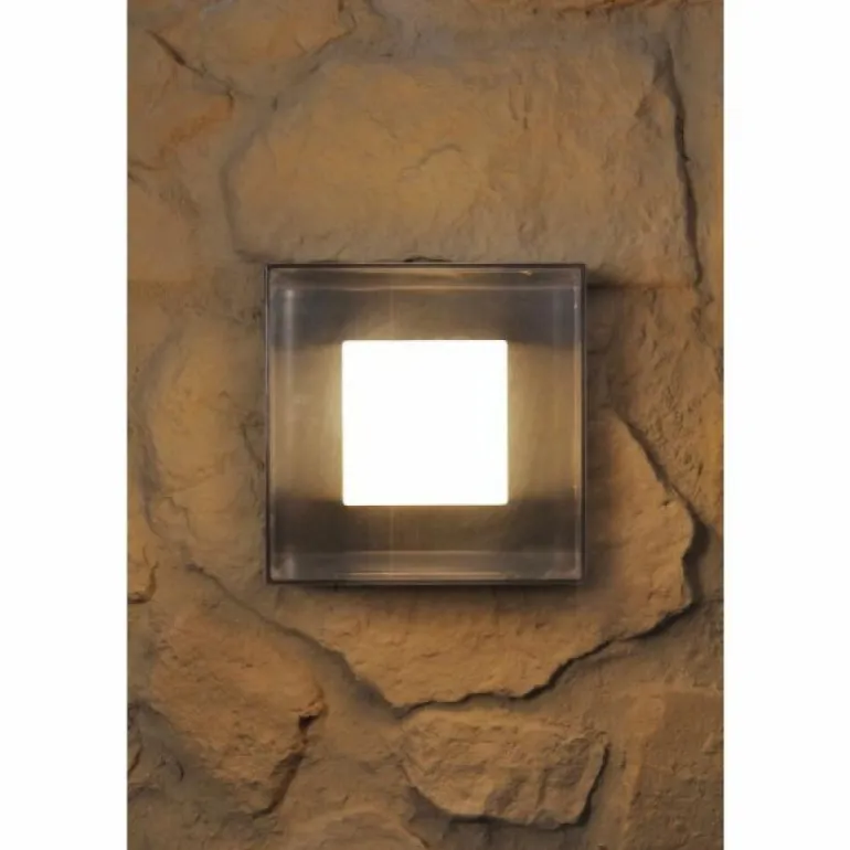 Applique murale d'extérieur Konstsmide SANREMO LED Acier inoxydable, Transparent, 9 lumières