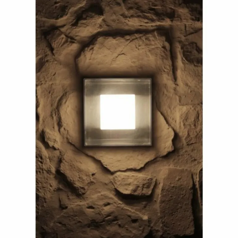 Applique murale d'extérieur Konstsmide SANREMO LED Acier inoxydable, Transparent, 9 lumières