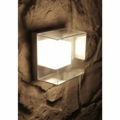 Applique murale d'extérieur Konstsmide SANREMO LED Acier inoxydable, Transparent, 9 lumières