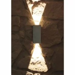 Applique murale d'extérieur Konstsmide CREMONA LED Acier inoxydable, 2 lumières