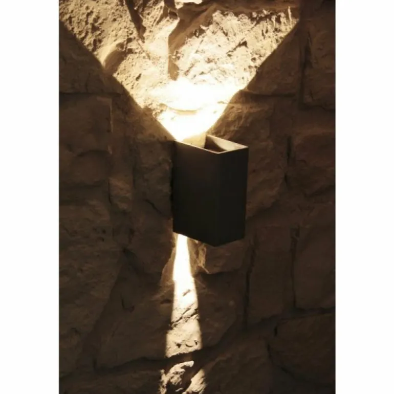 Applique murale d'extérieur Konstsmide CREMONA LED Acier inoxydable, 2 lumières