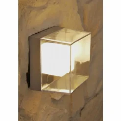 Applique murale d'extérieur Konstsmide LED Acier inoxydable, Gris, Transparent, 6 lumières