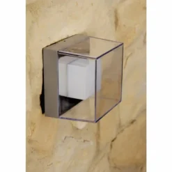 Applique murale d'extérieur Konstsmide LED Acier inoxydable, Gris, Transparent, 6 lumières