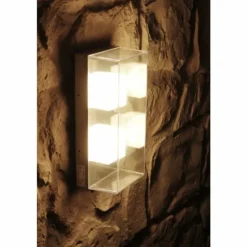 Applique murale d'extérieur Konstsmide LED Acier inoxydable, Gris, 1 lumière