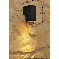 Applique murale d'extérieur Konstsmide MONZA Anthracite, Noir, 1 lumière