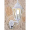Applique murale d'extérieur LUTEC BRISTOL Transparent, Blanc, 1 lumière, Détecteur de mouvement