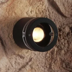 Applique murale d'extérieur LUTEC FOCUS Anthracite, 1 lumière