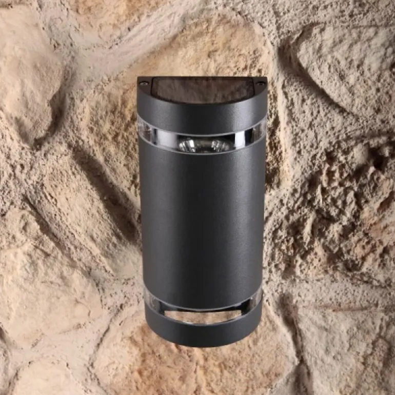 Applique murale d'extérieur LUTEC FOCUS Anthracite, 2 lumières