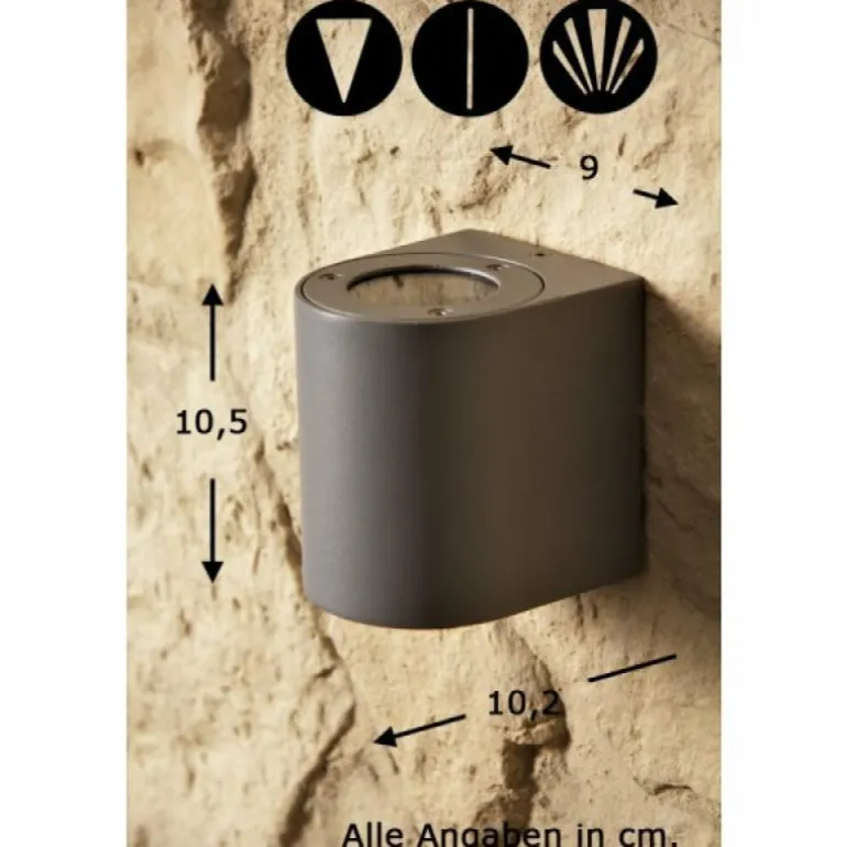 Applique murale d'extérieur Nordlux CANTO LED Gris, 2 lumières