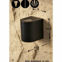 Applique murale d'extérieur Nordlux CANTO LED Noir, 2 lumières