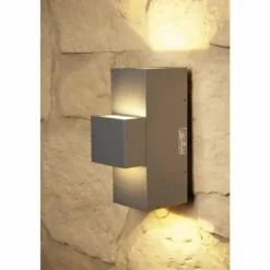 Applique murale d'extérieur Konstsmide MONZA LED Acier inoxydable, 2 lumières