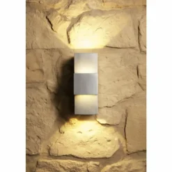 Applique murale d'extérieur Konstsmide MONZA LED Acier inoxydable, 2 lumières