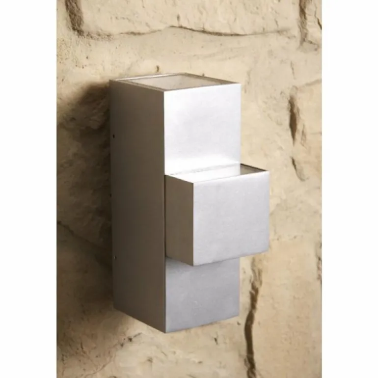 Applique murale d'extérieur Konstsmide MONZA LED Acier inoxydable, 2 lumières