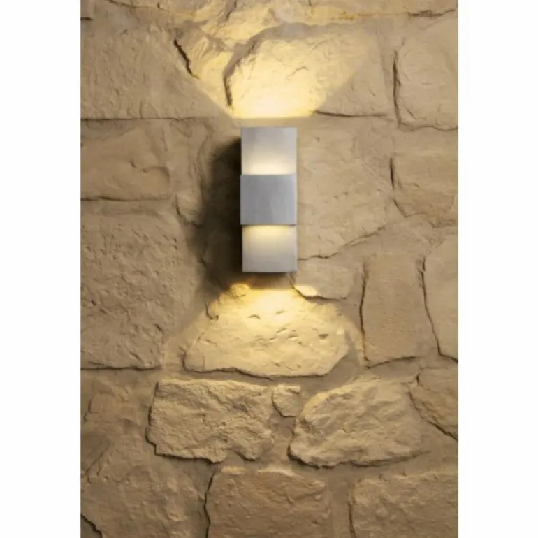 Applique murale d'extérieur Konstsmide MONZA LED Acier inoxydable, 2 lumières