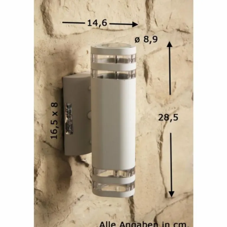 Applique murale d'extérieur Konstsmide MODENA Blanc, 2 lumières