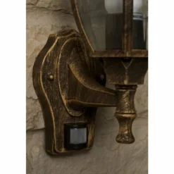 Applique murale d'extérieur Rabalux Nizza Or, Laiton, Transparent