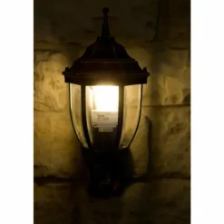 Applique murale d'extérieur Rabalux Nizza Or, Laiton, Transparent