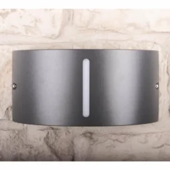 Applique murale d'extérieur LUTEC BONN Anthracite, 1 lumière