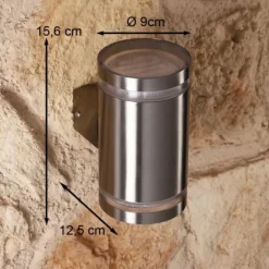 Applique murale d'extérieur Lutec Poll, 2 lumières