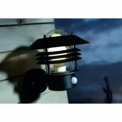 Applique murale d'extérieur Nordlux VEJERS Noir, 1 lumière, Détecteur de mouvement