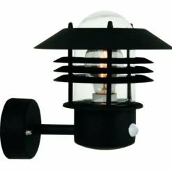 Applique murale d'extérieur Nordlux VEJERS Noir, 1 lumière, Détecteur de mouvement