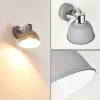 Applique murale Dompierre Gris, Blanc, 1 lumière