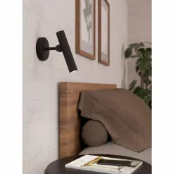 Applique murale Eglo ALMUDAINA LED Noir, 1 lumière
