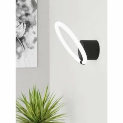 Applique murale Eglo CARANACOA LED Noir, 1 lumière