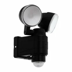 Applique murale EGLO CASABAS LED Noir, 2 lumières, Détecteur de mouvement