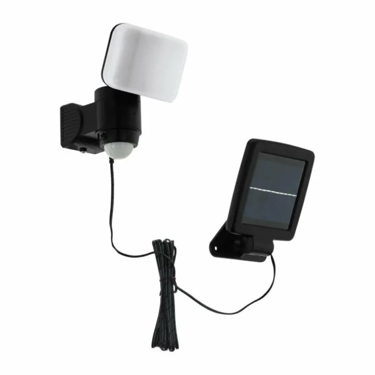 Applique murale EGLO CASABAS LED Noir, 1 lumière, Détecteur de mouvement