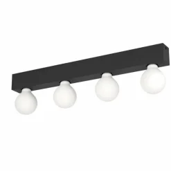 Applique murale Eglo GUANAL Noir, 4 lumières