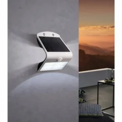 Applique murale Eglo LAMOZZO LED Blanc, 1 lumière, Détecteur de mouvement