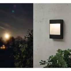 Applique murale EGLO MANFRIA LED Anthracite, Blanc, 1 lumière