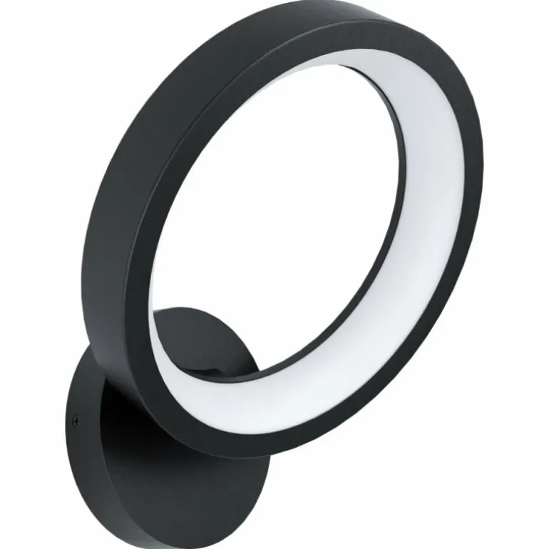 Applique murale Eglo MARGHERA LED Noir, 1 lumière, Changeur de couleurs