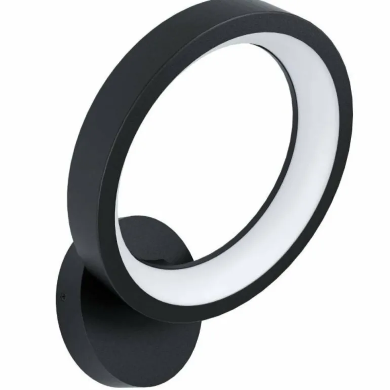 Applique murale Eglo MARGHERA-Z LED Noir, 4 lumières, Changeur de couleurs