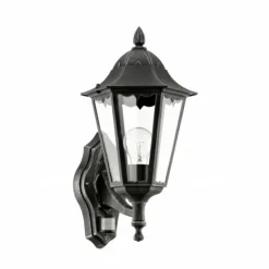 Applique murale Eglo NAVEDO Noir, Détecteur de mouvement