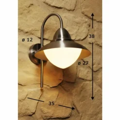 Applique murale Eglo SIDNEY Acier inoxydable