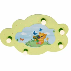 Applique murale Elobra TEDDYBÄR Vert, 5 lumières