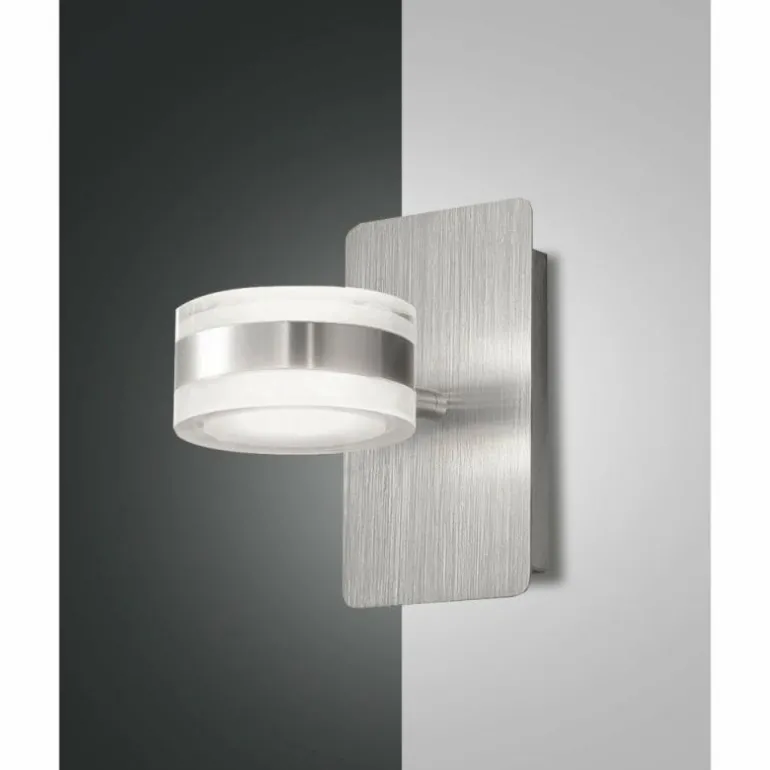 Applique murale Fabas Luce Dunk LED Aluminium, 1 lumière