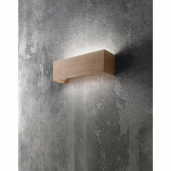 Applique murale Fabas Luce Badia LED Bois clair, 1 lumière