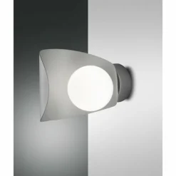 Applique murale Fabas Luce Adria LED Argenté, 1 lumière