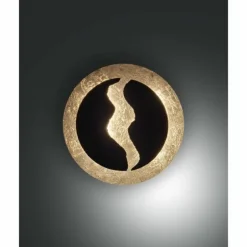 Applique murale Fabas Luce Ceva LED Or, Noir, 1 lumière