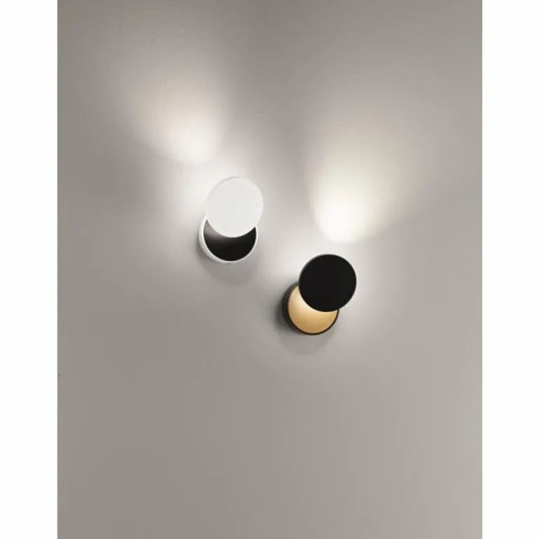 Applique murale Fabas Luce Ara LED Or, Noir, 1 lumière