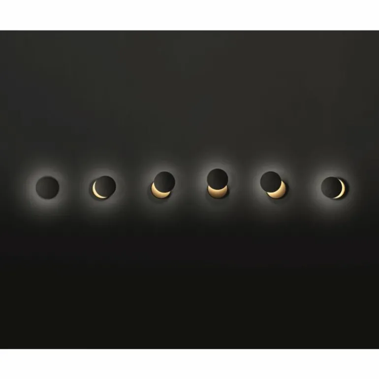 Applique murale Fabas Luce Ara LED Or, Noir, 1 lumière