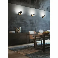 Applique murale Fabas Luce Ara LED Or, Noir, 1 lumière