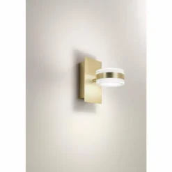 Applique murale Fabas Luce Dunk LED Laiton, 2 lumières