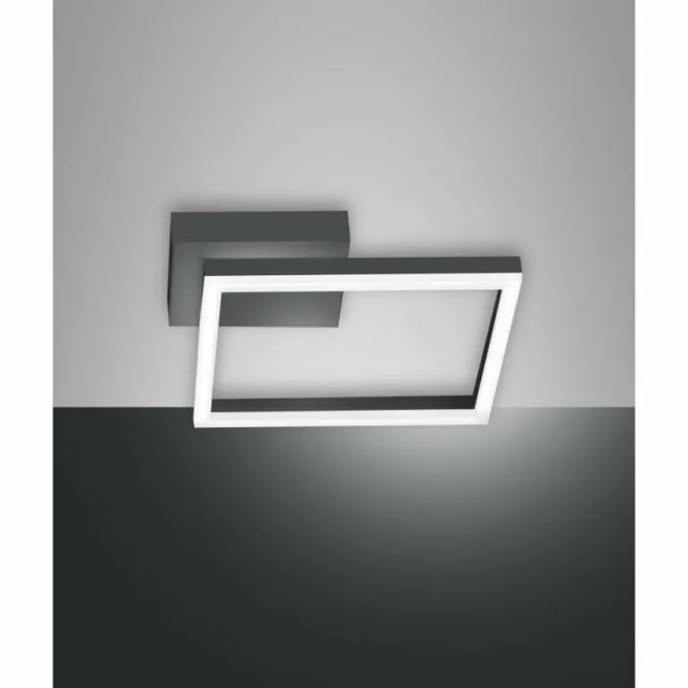 Applique murale Fabas Luce Bard LED Anthracite, 1 lumière