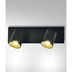 Applique murale Fabas Luce Modo Noir, 2 lumières