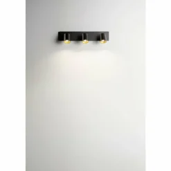 Applique murale Fabas Luce Modo Noir, 3 lumières