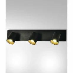 Applique murale Fabas Luce Modo Noir, 3 lumières